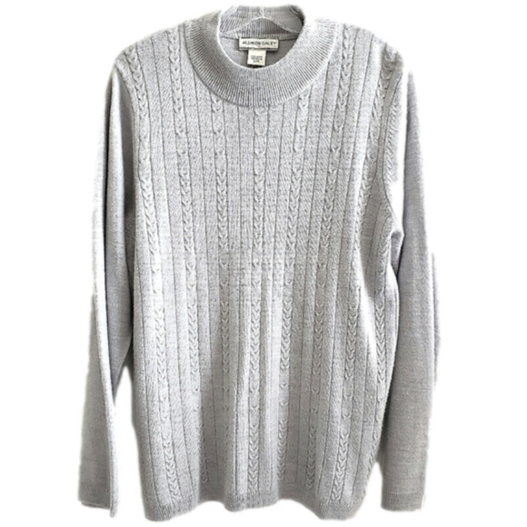 ALLISON DAILEY SWEATER SZ LG CABLE KNIT STYLING - Picture 1 of 6